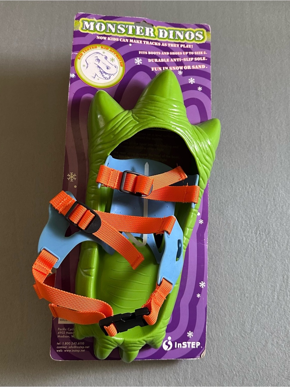 Instep Monster Dinos Dinosaur Feet Track Making Snow or Sand Shoes New Vintage